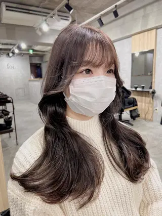ロング カラー 韓国レイヤー/ 顔周り💕田中将吾のヘアスタイル