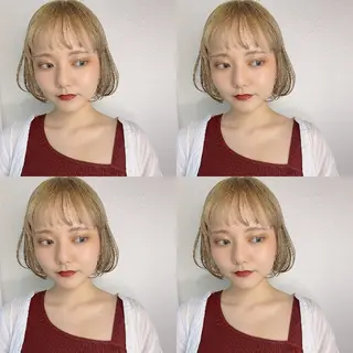 ショート カラー ヘアアレンジ 竹内啓太 ボブのヘアスタイル