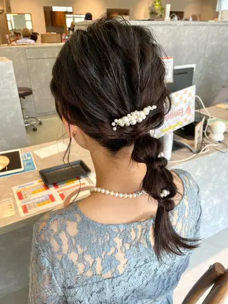 ミディアム 植手 莉菜のヘアスタイル