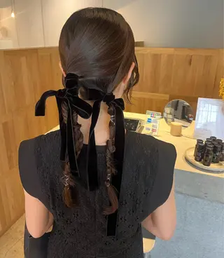 ロング ヘアアレンジ 藤井 美歩/赤髪のヘアスタイル