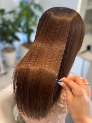 ロング 縮毛矯正/ネイル 🌻ひまわり🌻のヘアスタイル