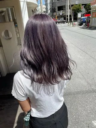 セミロング カラー miloc那覇 MIKUのヘアスタイル