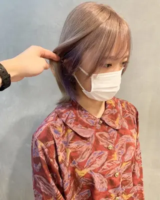 ミディアム カラー ヘアアレンジ レイヤーカット/ ヘッドスパ/ゆうきのヘアスタイル