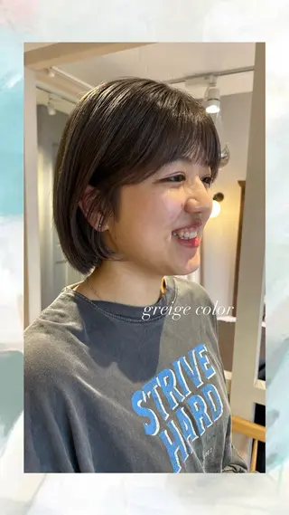 ミディアム カラー BiBi 松田歩 吉祥寺/カットのヘアスタイル