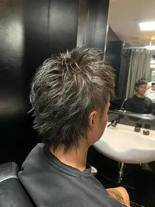 ショート カラー メンズ ヒロ銀座 バーバーショップ神楽坂所属・ひらお あおとのヘアスタイル