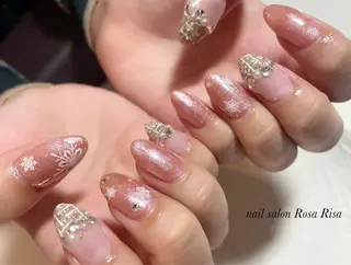 セミロング ネイル ネイルスタジオ シェイクユアハンズのネイルデザイン