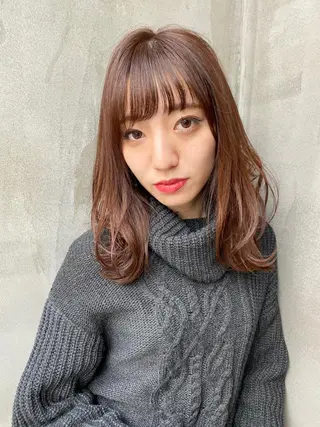 ミディアム カラー Mogami Kengoのヘアスタイル