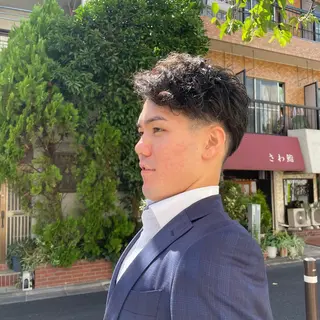 パーマ メンズ 西村 友佑のヘアスタイル