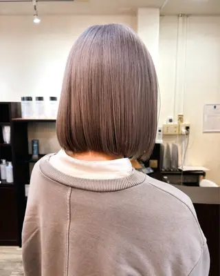 ショート カラー ボブ/パーマ/宮本 泰周のヘアスタイル