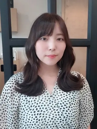 ミディアム カラー ヘアアレンジ/透明感 カラー/AKARIのヘアスタイル