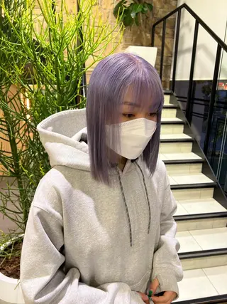 ミディアム カラー 韓国🩶Y2Kネイル 💫くれはのネイルデザイン