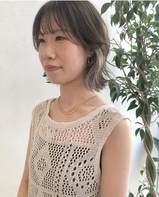 ミディアム カラー nakahara madokaのヘアスタイル