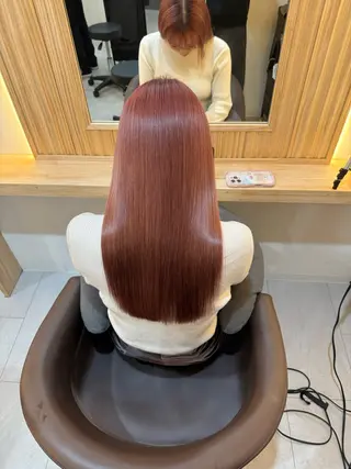 ロング attrait南堀江所属・乾かすだけで艶髪 松村海世のヘアスタイル