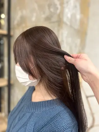 ロング カラー 寒色 ♡ レイヤー ┊︎miyuのヘアスタイル