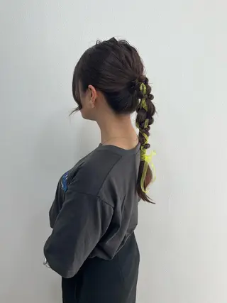 セミロング ヘアセットサロン /上坪愛美のヘアスタイル