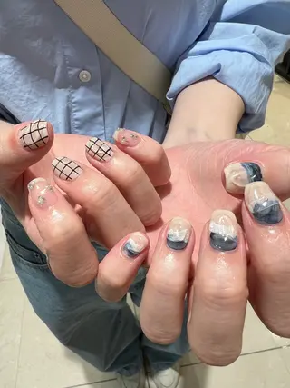 ネイル 個性派ニュアンス nuts nail所属・【池袋】nuts nail なつみのネイルデザイン