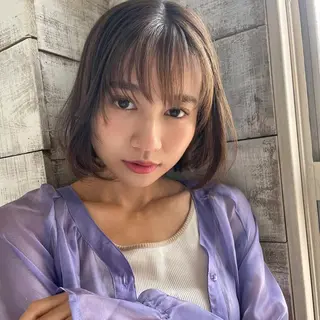 ショート カラー レイヤー/艶カラー /韓国ヘア/高松のヘアスタイル