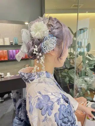 ヘアアレンジ ダブルカラー🦖 /髪質改善⚡️しおりのヘアスタイル