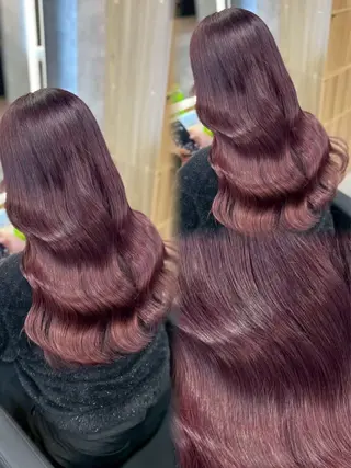 ロング カラー ヘアアレンジ 🩵透明感カラー HIYO🩵のヘアスタイル