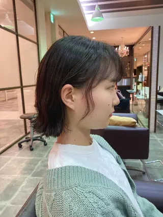 パーマ 関西初の波巻きパーマ コテ巻き風パーマのヘアスタイル