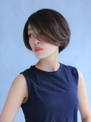 ショート カラー 【質感調整】 🫧【艶髪】石井佑弥のヘアスタイル