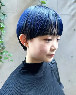 ショート カラー ボブ/ショート 吉田竣のヘアスタイル