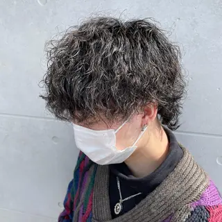 ショート カラー パーマ ヘアアレンジ メンズ キッズ L.E.M泉中央店長 小野寺優斗のヘアスタイル