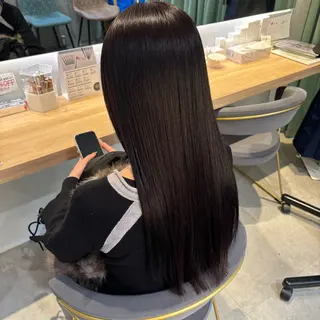 ロング カラー りあの🎀 /暖色カラー🍒のヘアスタイル