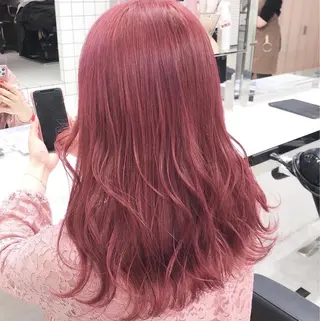 ロング カラー 原宿/ハイトーン/ デザインカラー/のヘアスタイル