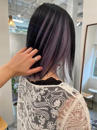 ミディアム ブリーチカラーが人気 onnuのヘアスタイル