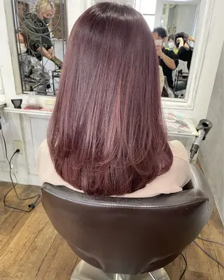 ミディアム カラー 遠藤 拓馬のヘアスタイル