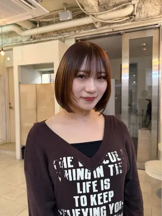 ショート Maho/海外 レイヤー/ハイトーンのヘアスタイル