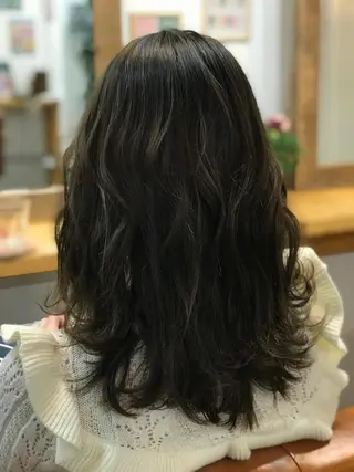 セミロング ヘアアレンジ 髪質改善ayame 横山諒のヘアスタイル