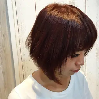 ショート カラー パーマ 金崎 新吾のヘアスタイル
