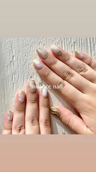 ネイル 淡色ネイル 🎀moeのネイルデザイン