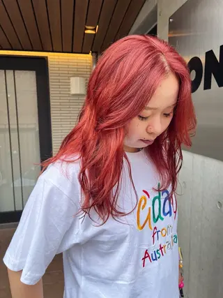 セミロング カラー 暖色/パーマ 🌼クニトウメイのヘアスタイル