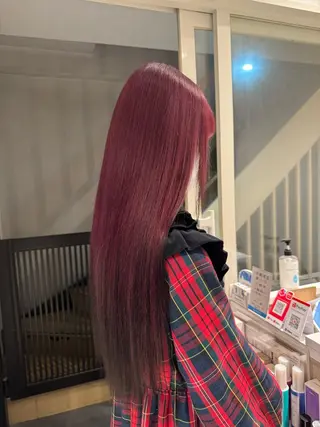 ロング カラー 🍓URARA 🥀最強ハイトーン❤のヘアスタイル