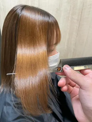 ミディアム 髪質改善カラー特化 井上秀樹のヘアスタイル