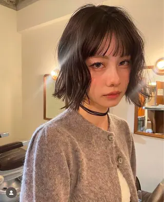 ショート Kaede🪽透け感 【渋谷/上野】のヘアスタイル