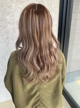 ロング カラー 【earth】オガタ 🫧髪質改善縮毛🫧のヘアスタイル