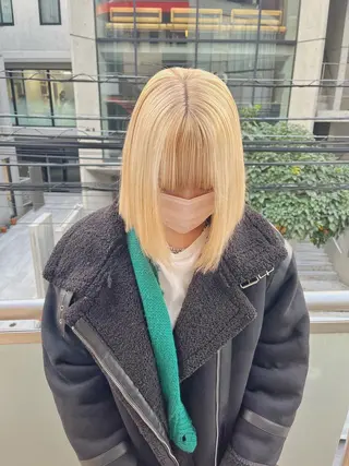 ショート ハイトーンNo.1✨ パーマ✨イマイタツヤのヘアスタイル