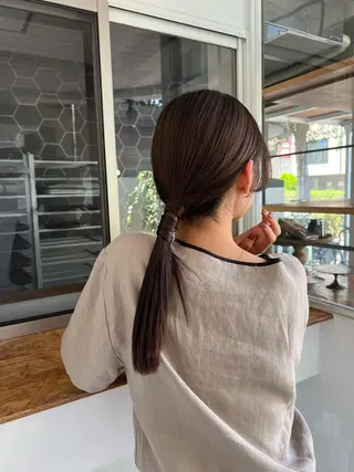 ロング カラー 鈴木 三保のヘアスタイル