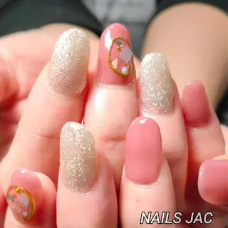 ミディアム 島屋 千奈美のネイルデザイン