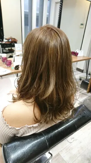 ロング カラー ACROあべの店所属・艶カラー/インナー /グラデ/大西小百合のヘアスタイル