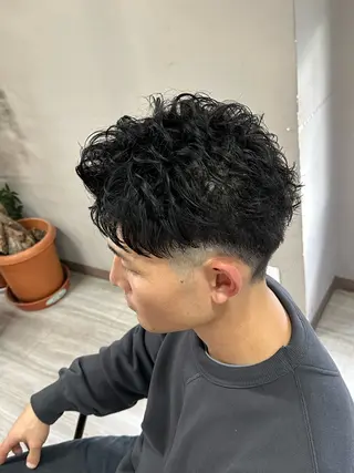 メンズ arika オケシ　リョウダイのヘアスタイル