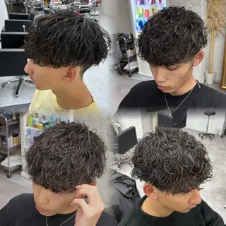パーマ メンズ 笹江 瑞穂のヘアスタイル