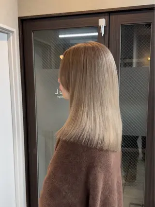 ミディアム カラー GISEL 小倉のヘアスタイル