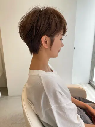 ショート カラー LucksiMie 銀座店所属・【韓国　レイヤー 髪質改善✨】かずのヘアスタイル