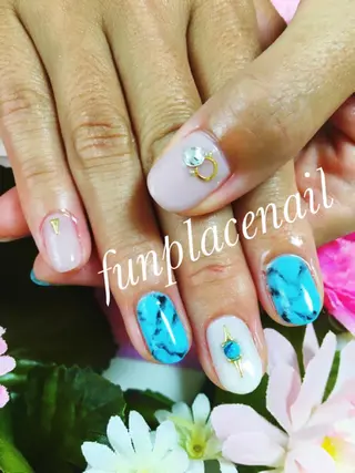 ショート ミディアム セミロング ロング カラー パーマ ヘアアレンジ メンズ キッズ ネイル まつエク nail salon＆school felice所属・フェリーチェ瑞江店 新山のネイルデザイン