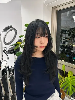 ロング レイヤーカット/瀬川 琴音のヘアスタイル